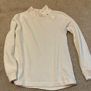 Crewcuts Ivory Button-Accent Top